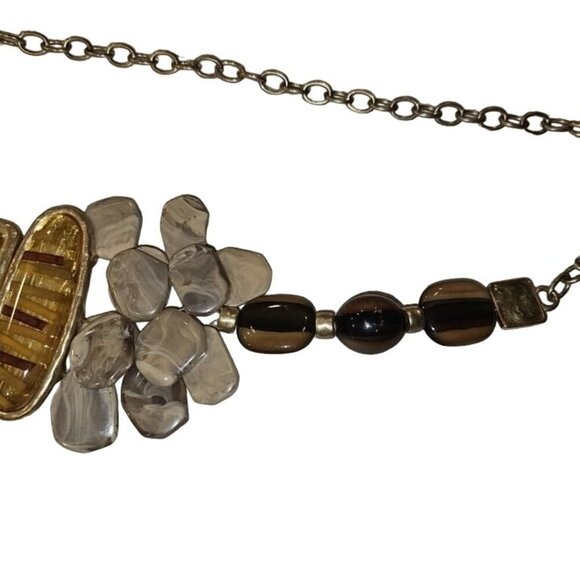 Chico's Chunky Stone & Resin Chain Belt - Picture 4 of 8